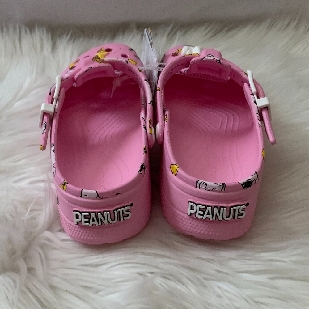 CROCS X PEANUTS Mary Jane Clog in Pink Sz Men 5/Women 7 - Picture 5 of 8
